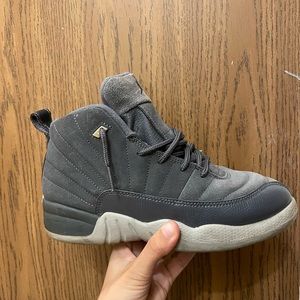 Grey Jordan 12s WORN ONCE WITH BOX Size 3